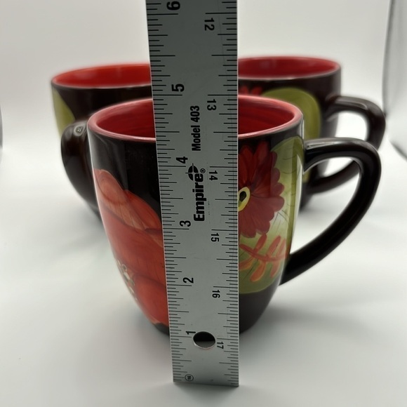 Laurie Gates floral design set of three mugs - Picture 14 of 15